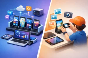 Mobile Device Collection vs Manual Screenshots